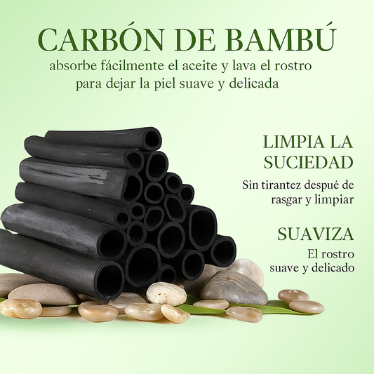 Mascarilla Facial de Arcilla en Barra con Carbón de Bambú (40gr)