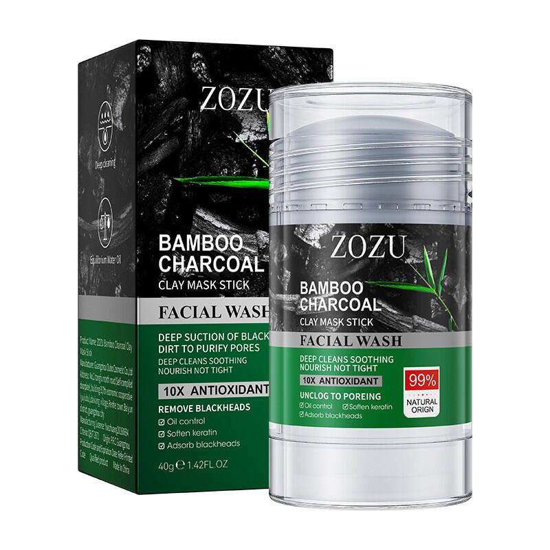 Mascarilla Facial de Arcilla en Barra con Carbón de Bambú (40gr)